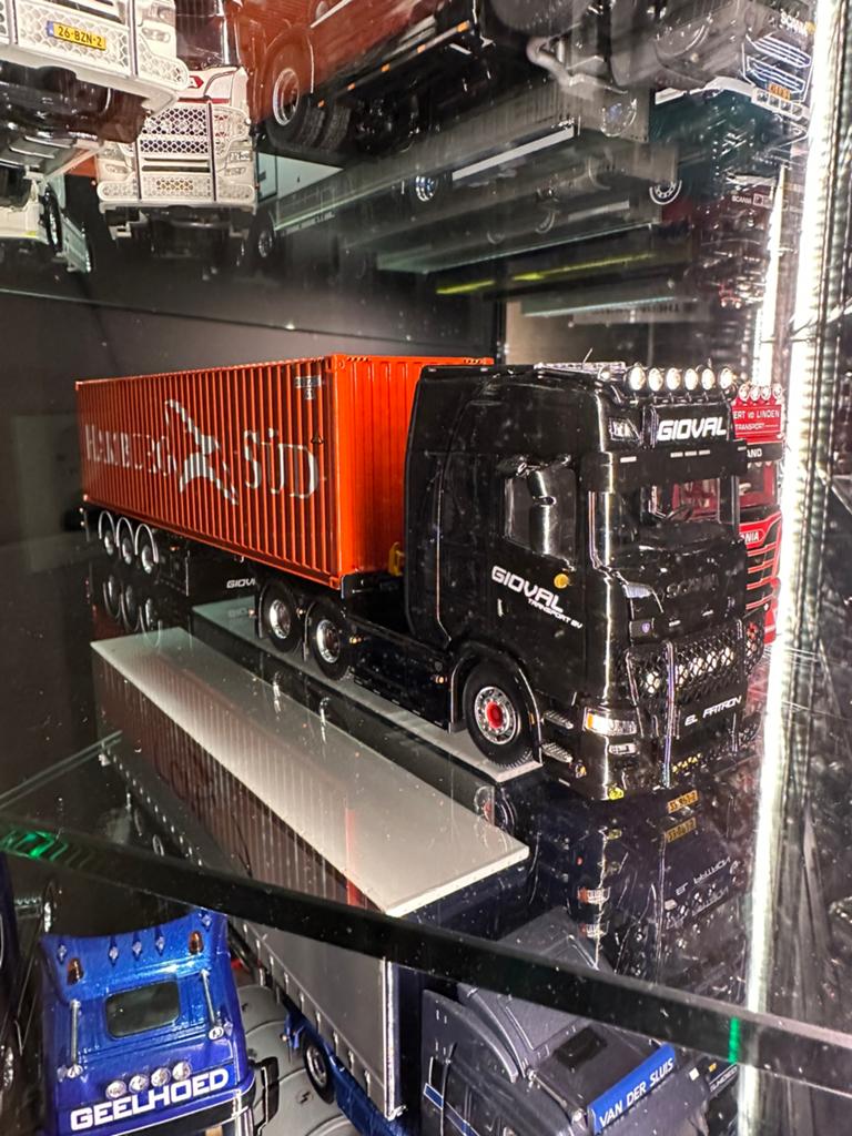 Tekno Scania Gioval, Hobby en Vrije tijd, Modelauto's | 1:50, Ophalen of Verzenden, Zo goed als nieuw, Bus of Vrachtwagen, Tekno