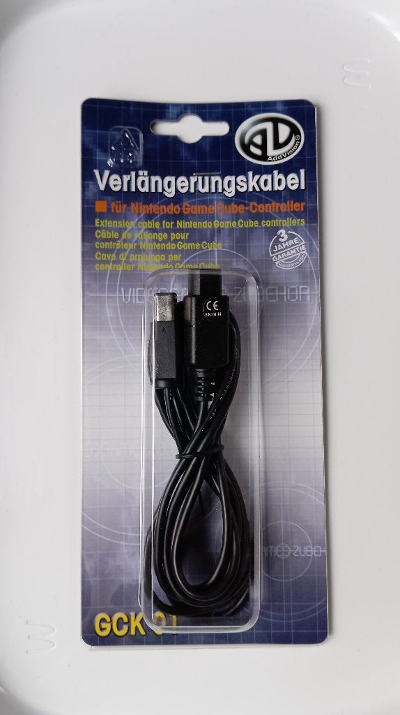 Nintendo GameCube controller extension cable zwart of oranje, Overige genres, 1 speler, Nieuw, Ophalen of Verzenden