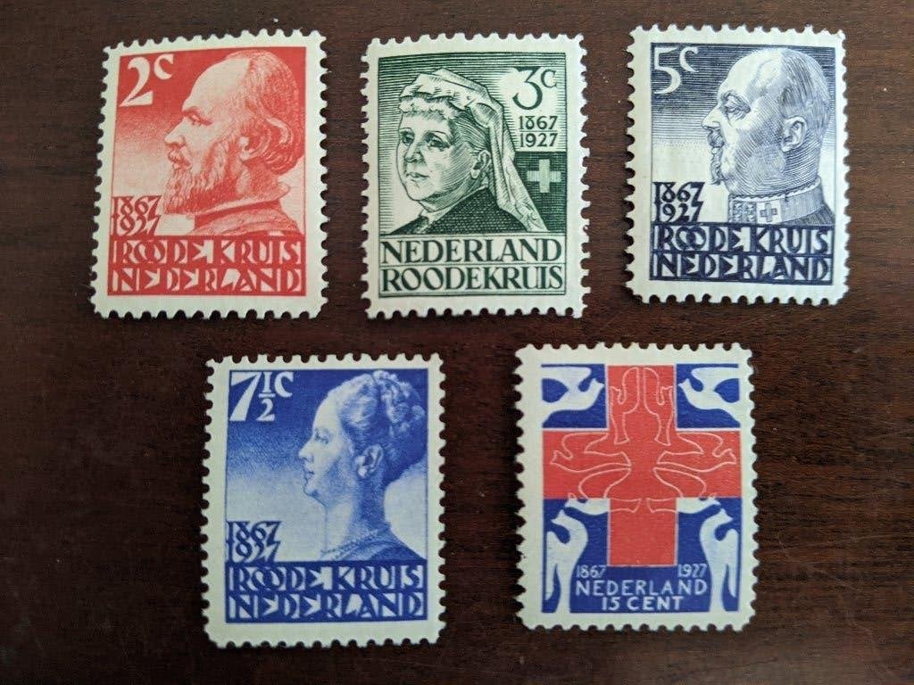 NL 1927 serie RODE KRUIS, Verzenden, T/m 1940, Postfris