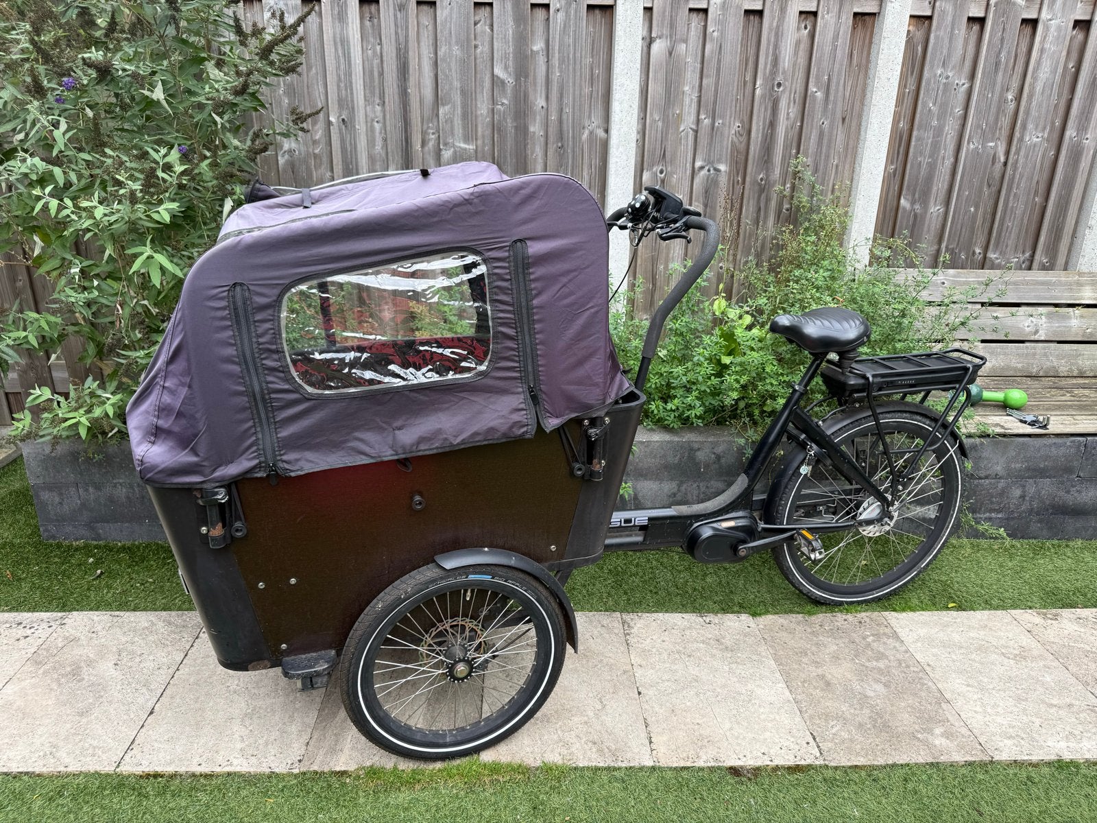 Elektrische Bakfiets Vogue Carry 3 met complete accessoires, Fietsen en Brommers, Overige merken, 4 kinderen of meer, Gebruikt
