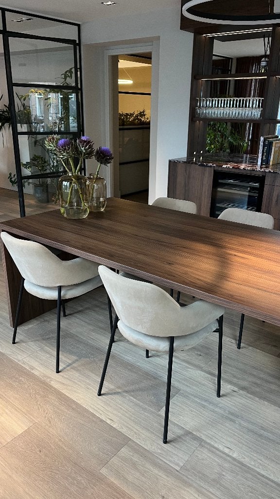 Set van 4 eetkamerstoelen, Huis en Inrichting, Stoelen, Ophalen, Overige kleuren, Zo goed als nieuw, Modern