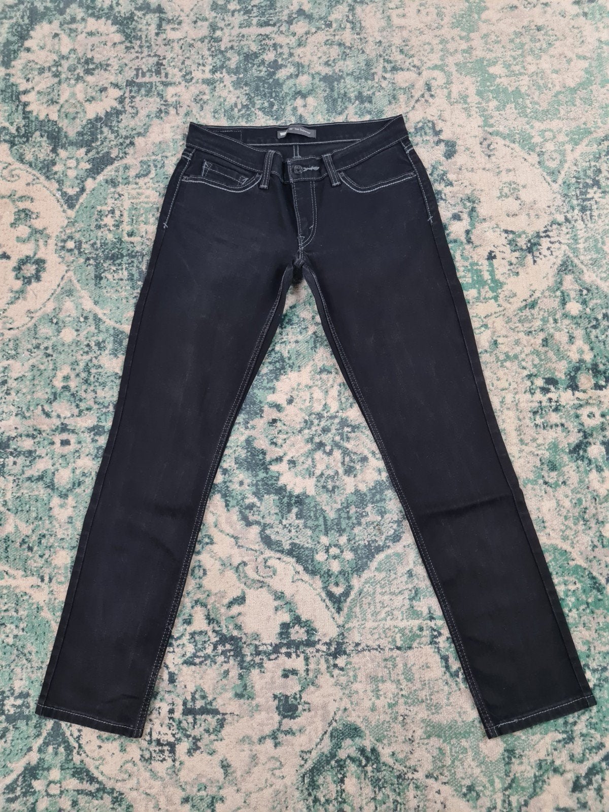 Levi's 524 Too super low W28 L26 Dames Tulsi2826 Zwart, Zwart, Ophalen of Verzenden, Zo goed als nieuw, W28 - W29 (confectie 36)