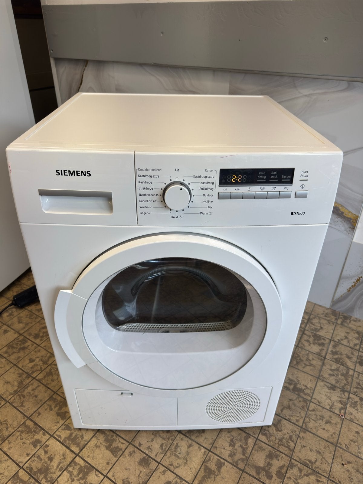 Siemens Condensdroger iQ500 - Goede staat, Witgoed en Apparatuur, Wasdrogers, Ophalen, Gebruikt, Voorlader, Condens