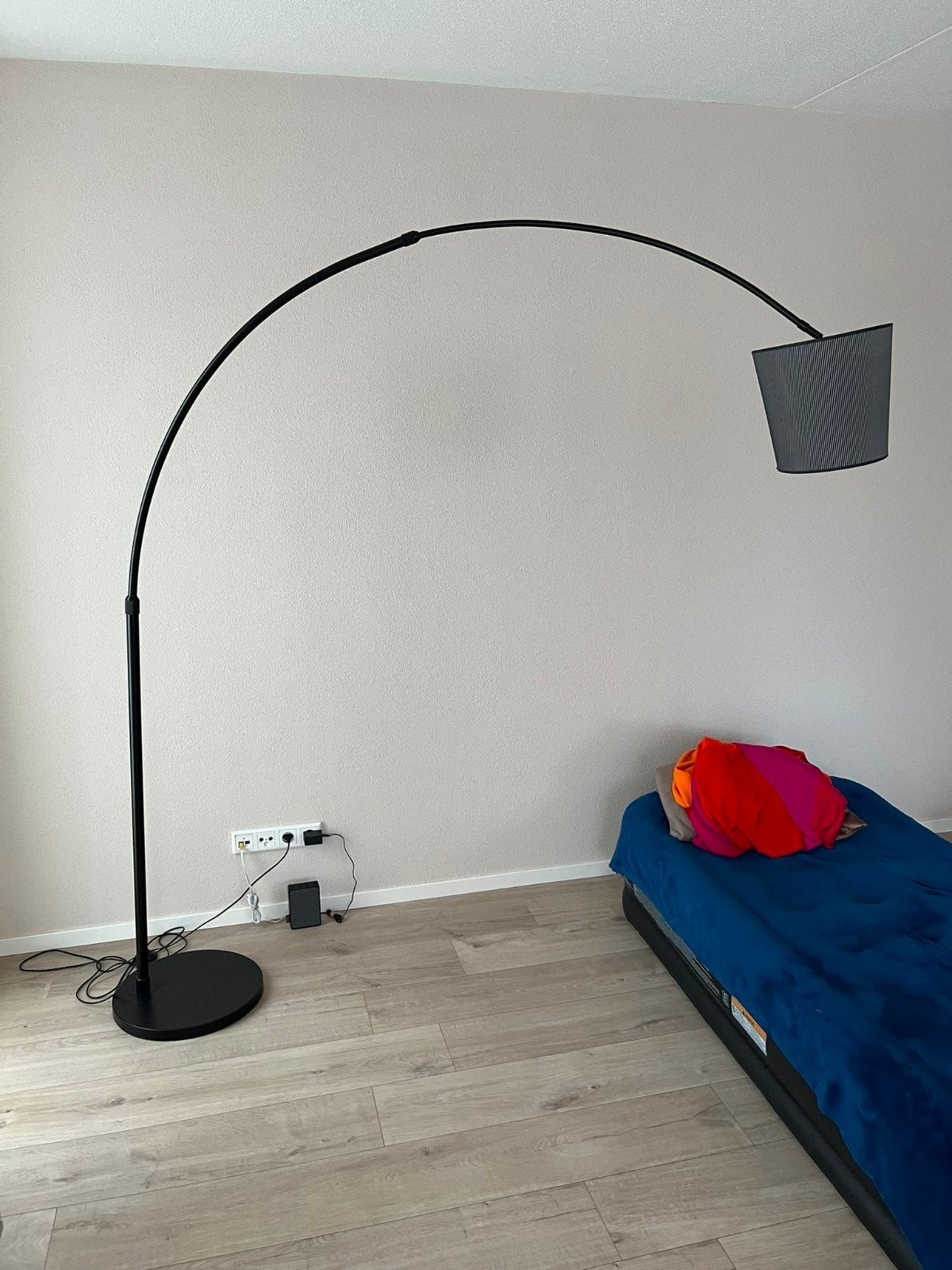 booglamp zwart, Huis en Inrichting, Lampen | Vloerlampen, Ophalen, Zo goed als nieuw, 150 tot 200 cm