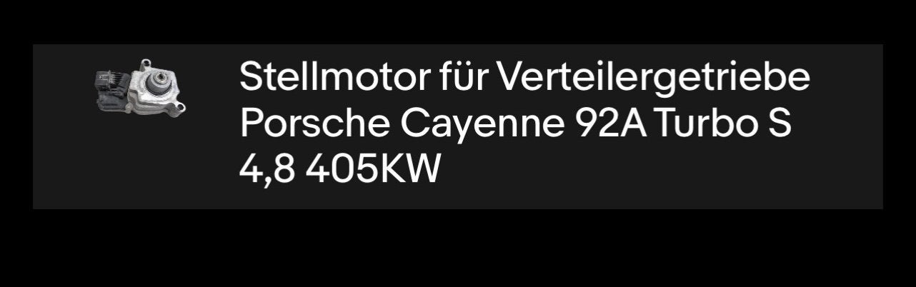 Stelmotor tussenbak Porsche Cayenne 958, Auto-onderdelen, Ophalen of Verzenden, Porsche