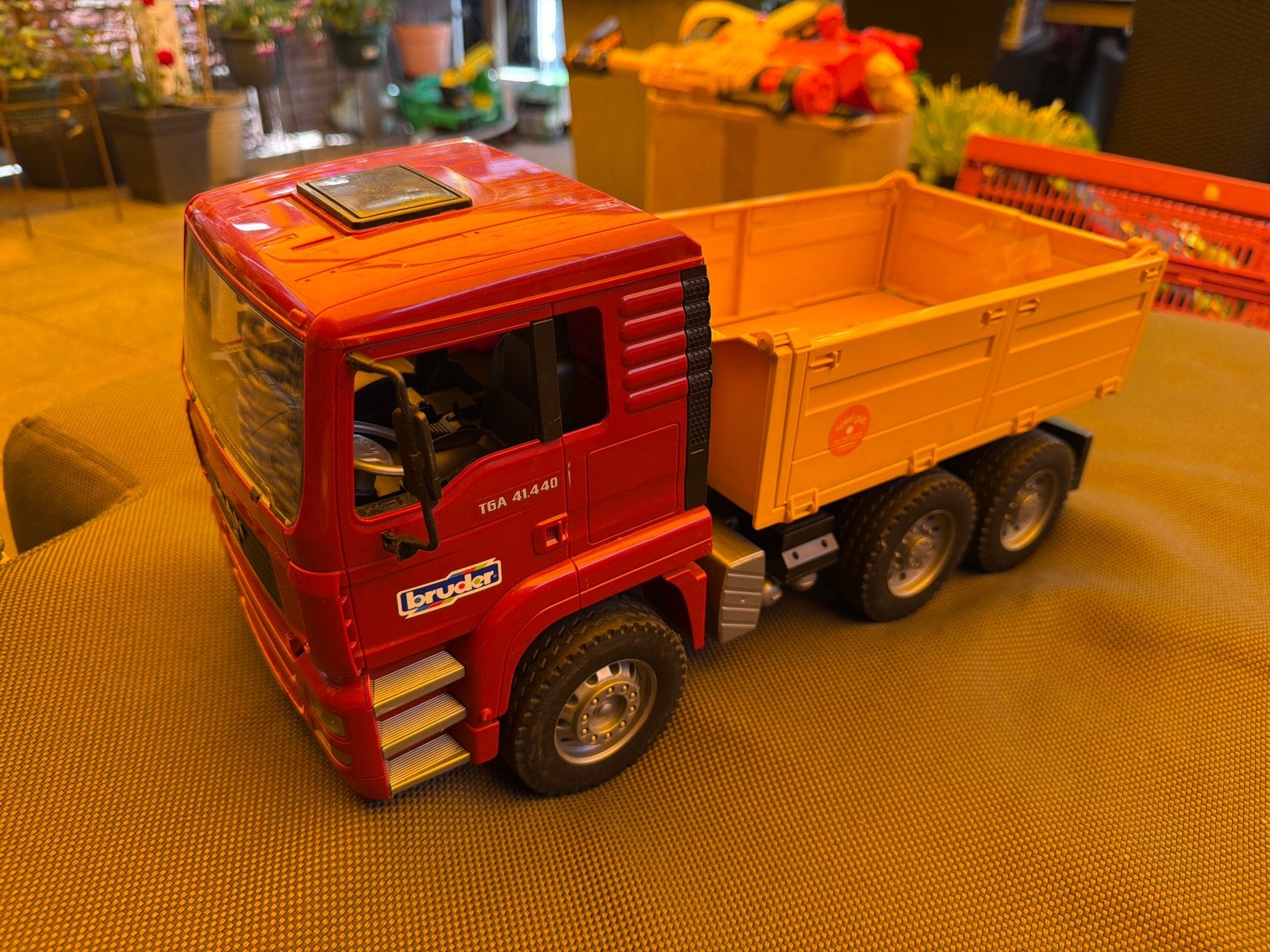 Bruder MAN TGA Kiepwagen - Zandkieper, Ophalen of Verzenden, Gebruikt