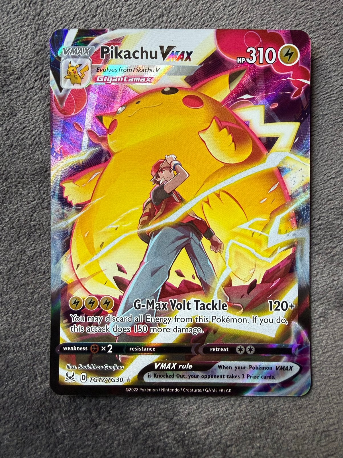 Pikachu TG17 Lost Origin, Ophalen of Verzenden, Zo goed als nieuw, Losse kaart