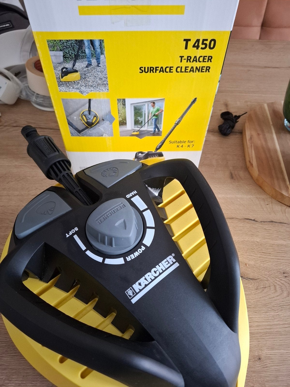Kärcher T-Racer T450 Oppervlaktereiniger hogedrukreinige, Doe-het-zelf en Verbouw, Reinigingsmachines, Ophalen, Zo goed als nieuw