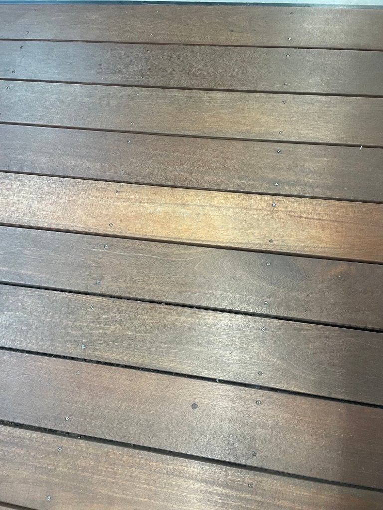 Hardhouten vlonder, planken 28x190mm 455x445cm, Ophalen, Zo goed als nieuw, 250 cm of meer, Planken