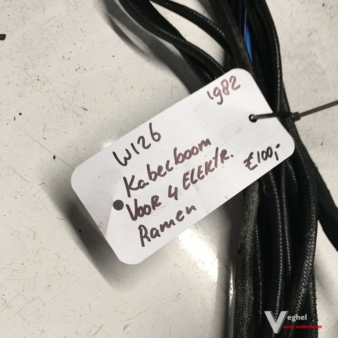 Mercedes W126 1982   Kabelboom tbv 4 elektrische ramen, Gebruikt, -, -, Ophalen of Verzenden
