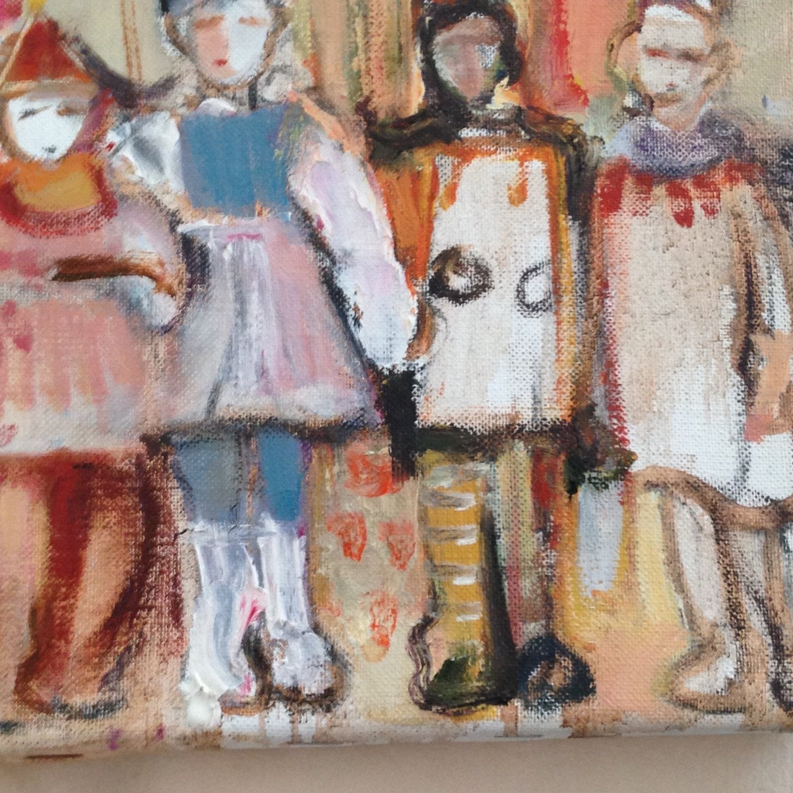 Schilderij van Johannes van Vugt - Kinderen in Klederdracht, Antiek en Kunst, Kunst | Schilderijen | Klassiek, Ophalen, Origineel werk