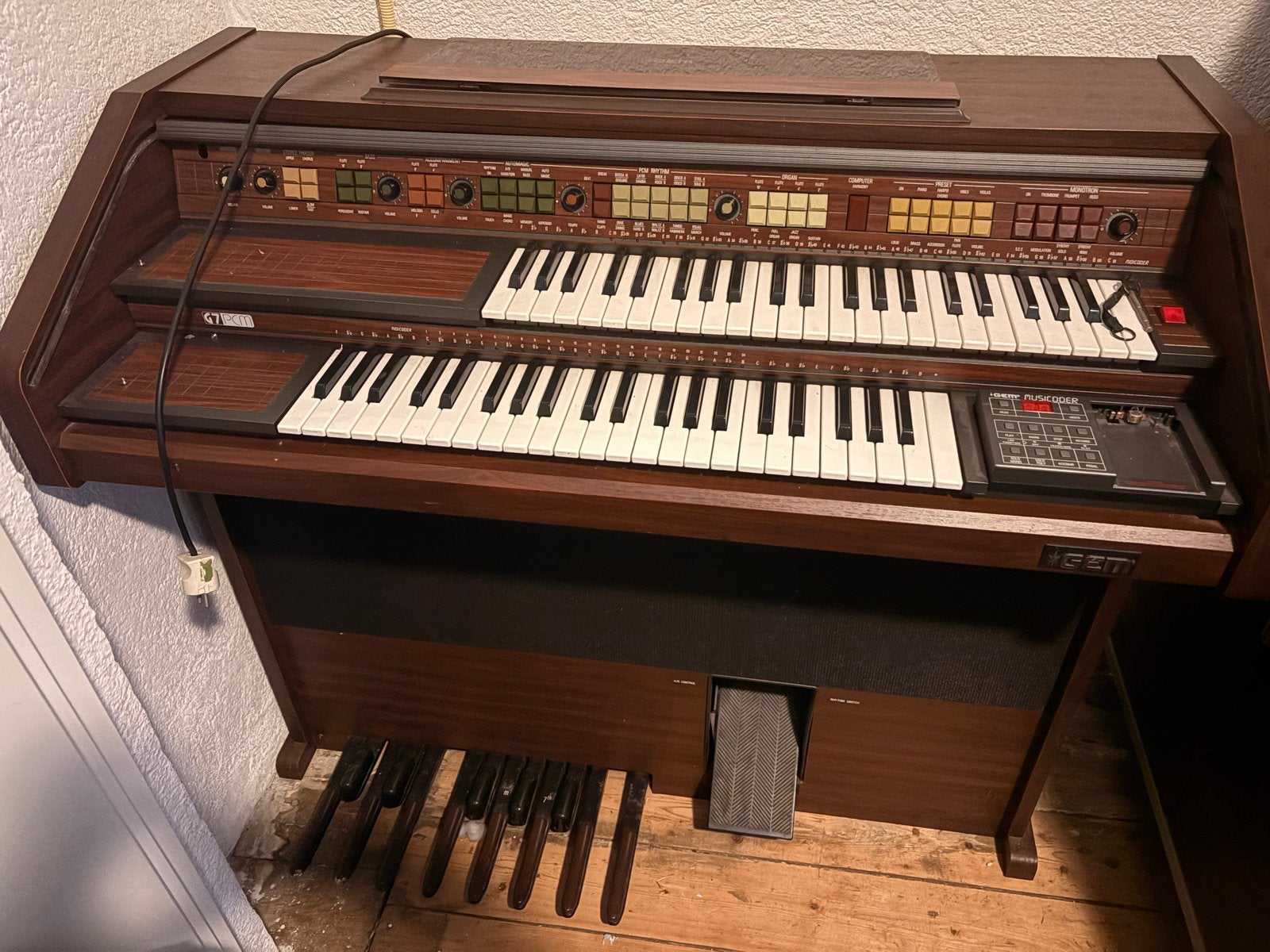 GEM Orgel met twee klavieren en pedaal, Muziek en Instrumenten, Orgels, Ophalen, Gebruikt, 2 klavieren, Orgel
