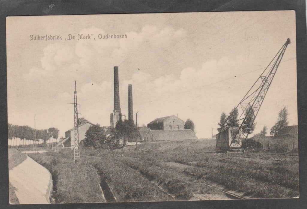 oudenbosch  suikerfabriek  de mark, Verzenden, Voor 1920, Gelopen, Noord-Brabant