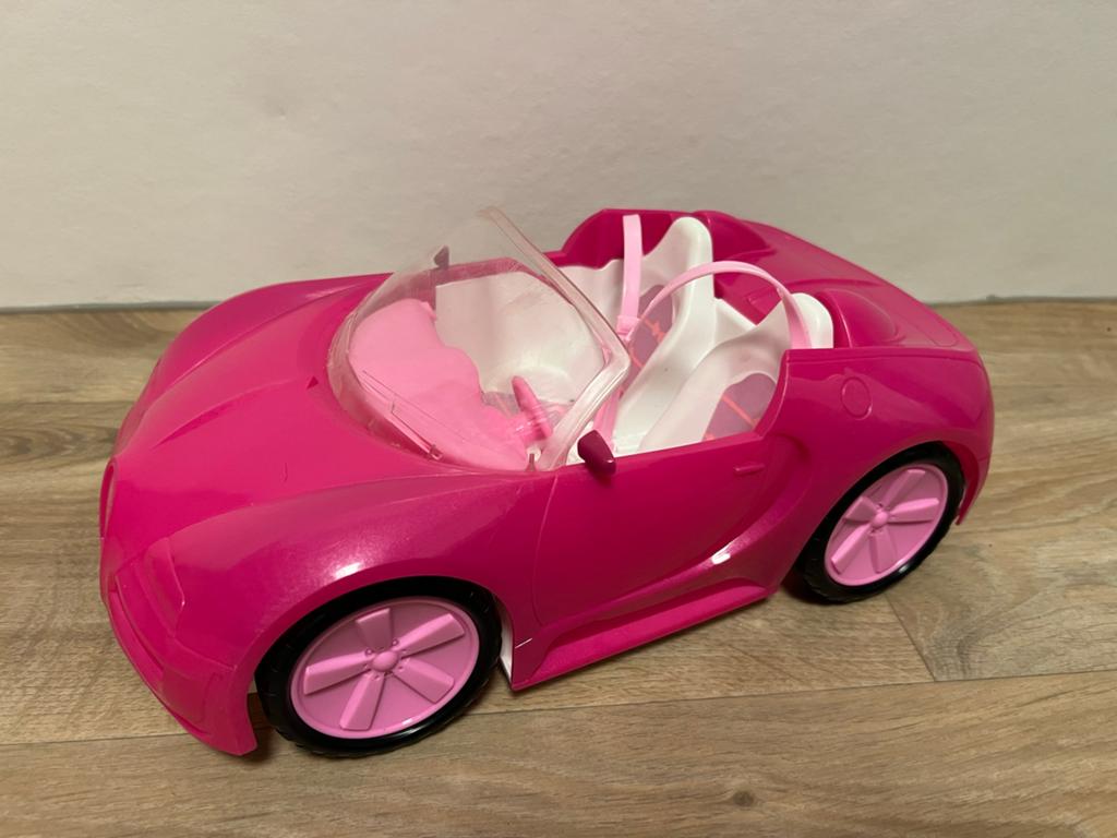 Roze Barbie auto cabriolet, Ophalen of Verzenden, Gebruikt