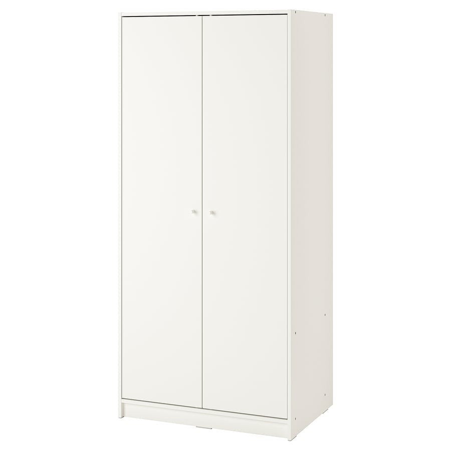 Ikea Kleppstad kledingkast (2 deurs, wit), Ophalen, Zo goed als nieuw, 25 tot 50 cm
