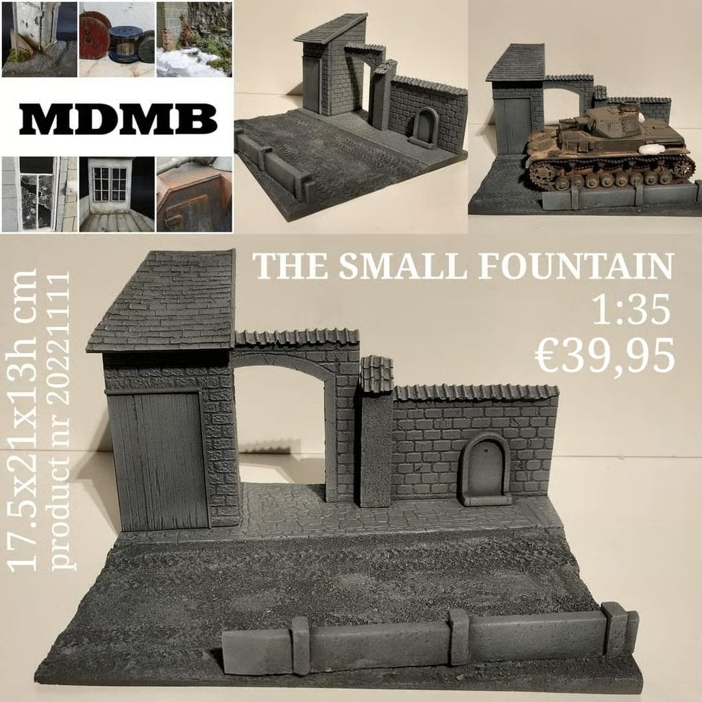 D-468,MDMB 1-35,DIORAMA THE SMALL FOUNTAIN, Ophalen of Verzenden, Gebruikt, 1:35 tot 1:50