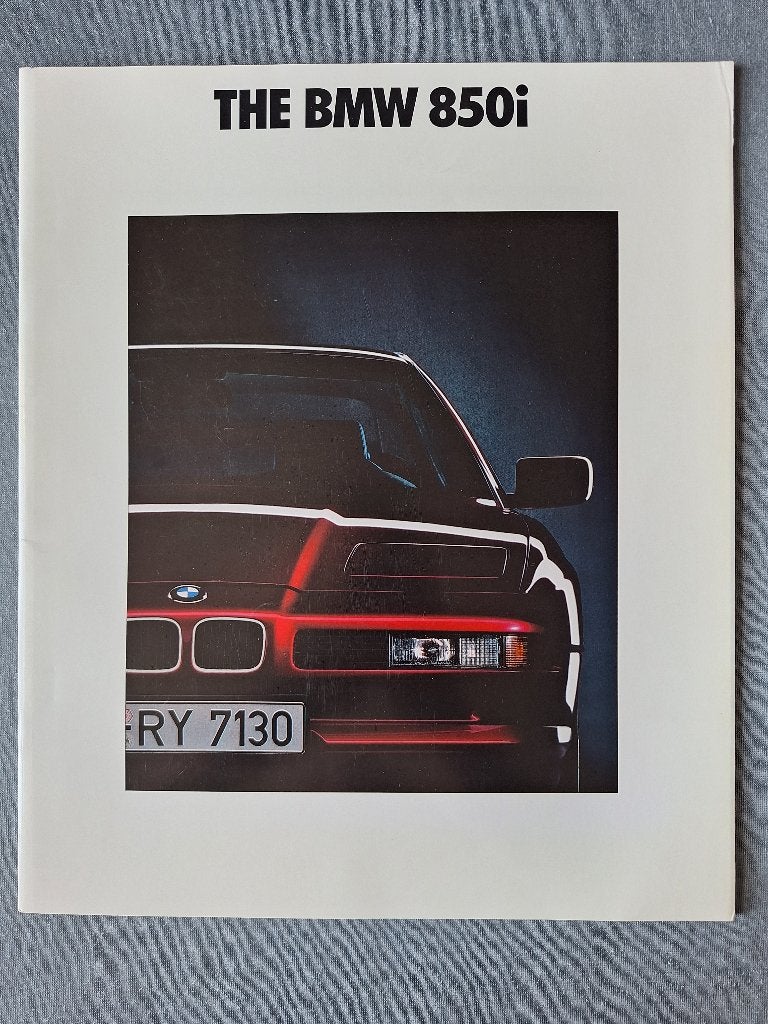 Brochure BMW 850i - 1991 Engels (Groot formaat), Verzenden, Zo goed als nieuw, BMW