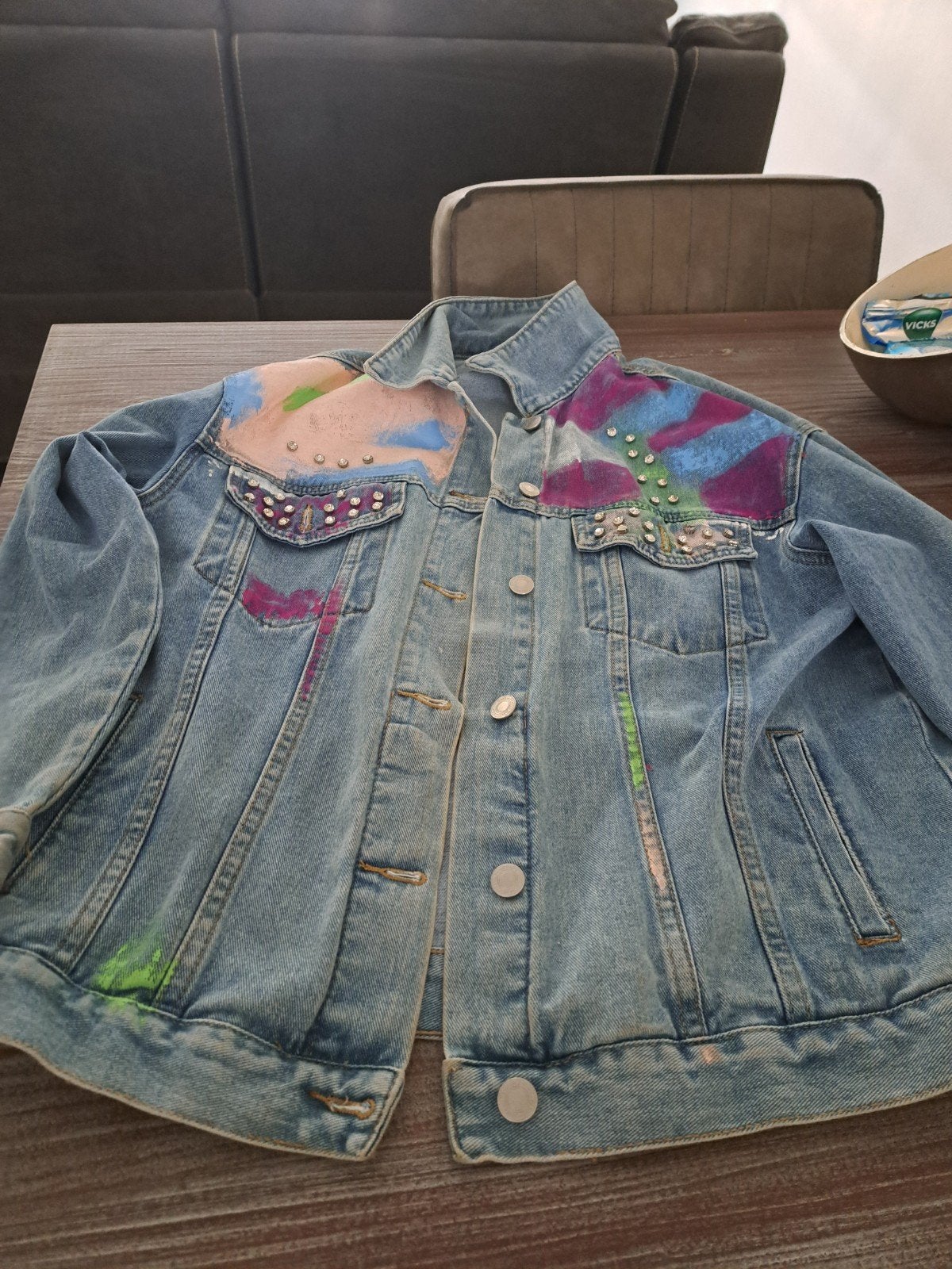 super leuk spijkerjas, Ophalen of Verzenden, Zo goed als nieuw, Maat 38/40 (M), Blauw