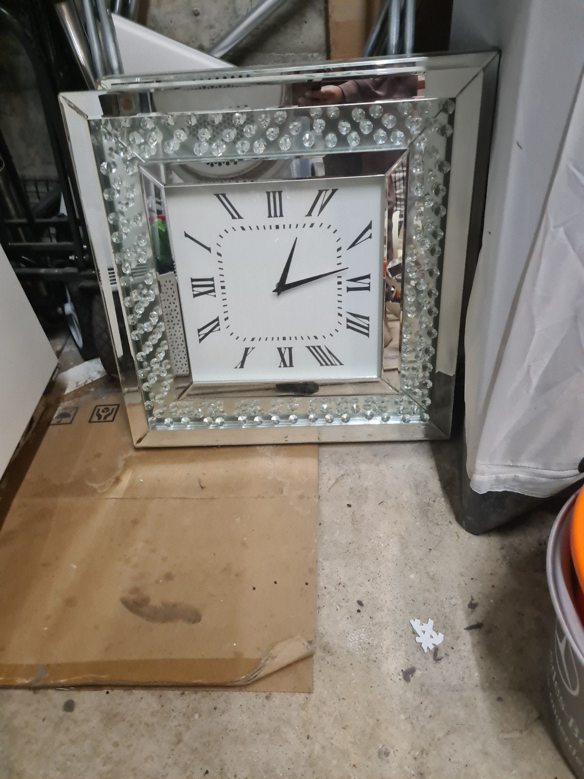 Klok, Huis en Inrichting, Woonaccessoires | Spiegels, Ophalen of Verzenden, Rond, Minder dan 50 cm, Minder dan 100 cm