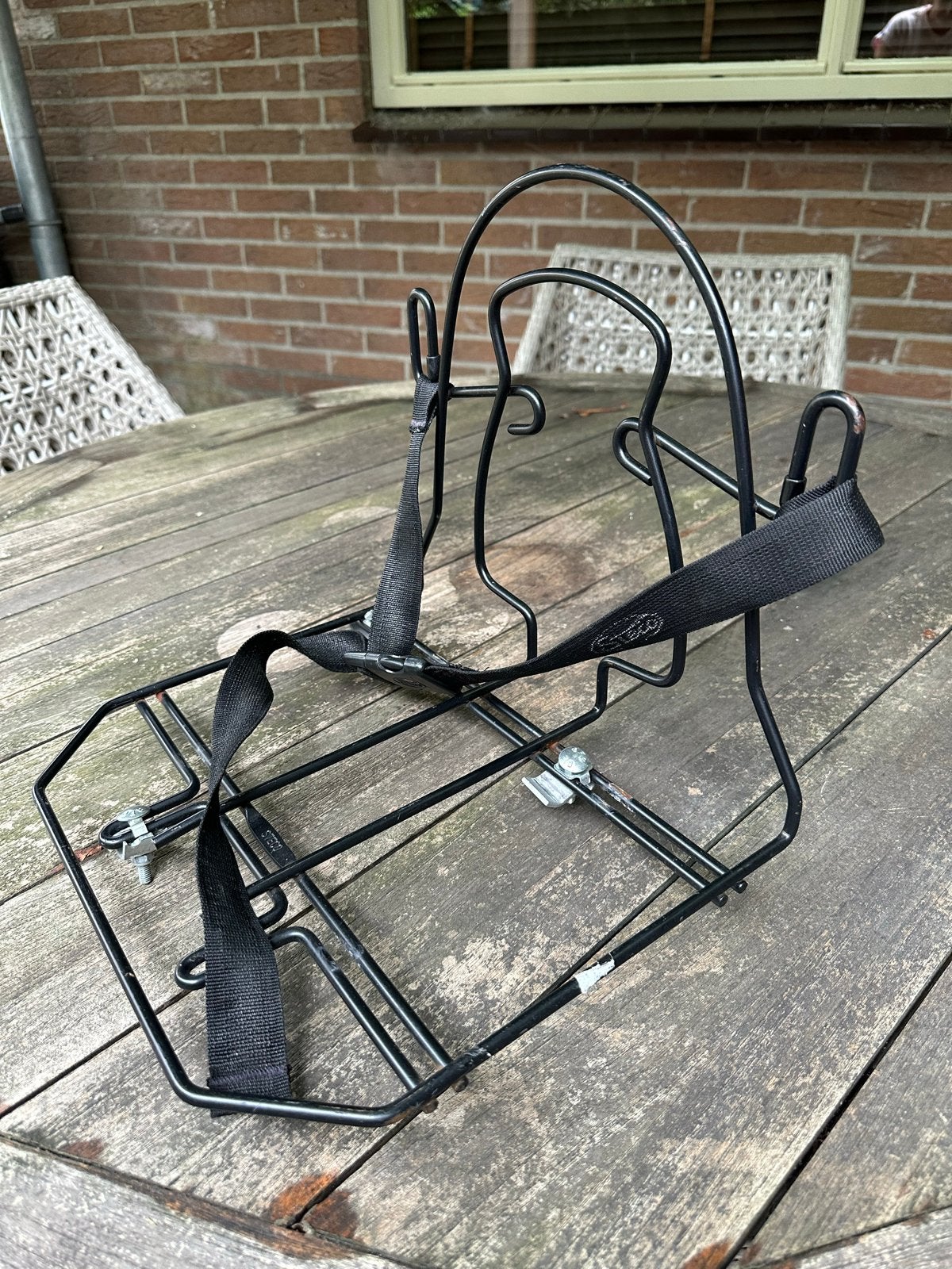 Stevig zwart bagagerekje voor fiets, Ophalen of Verzenden, Gebruikt