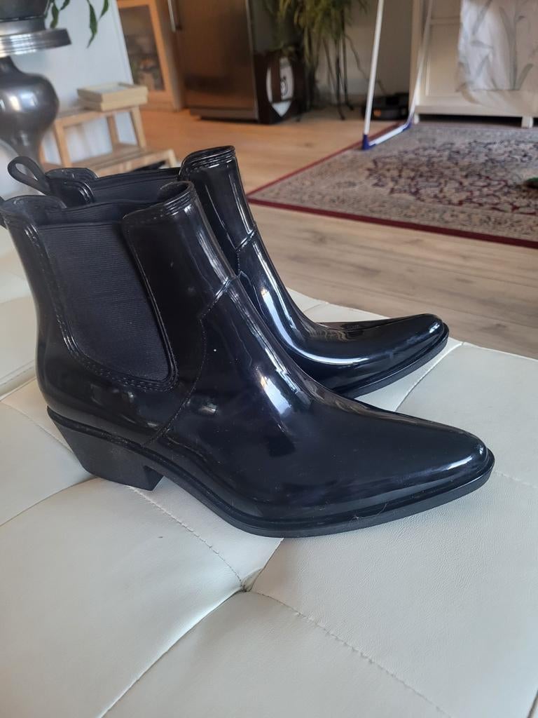 Glamorous western regenlaarzen maat 40, Zwart, Lage of Enkellaarzen, Ophalen of Verzenden, Zo goed als nieuw