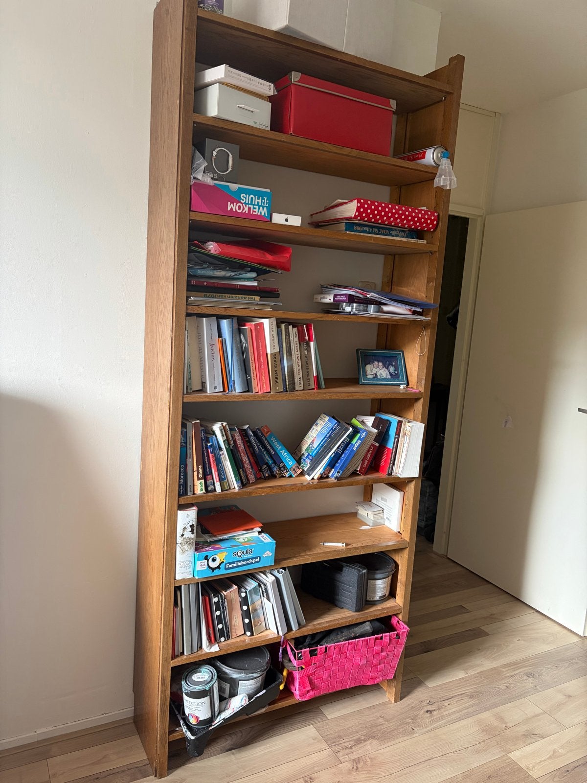 Lundia boekenkast, gebruikt, Huis en Inrichting, Ophalen, Met plank(en), Gebruikt, 200 cm of meer