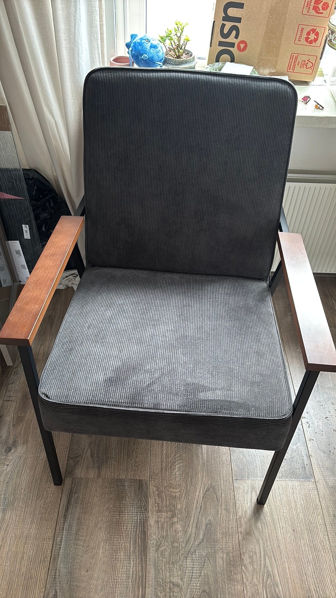 Fauteuil WOOOD Sally, Ophalen, Gebruikt, 75 tot 100 cm, Modern, industrieel, scandinavisch