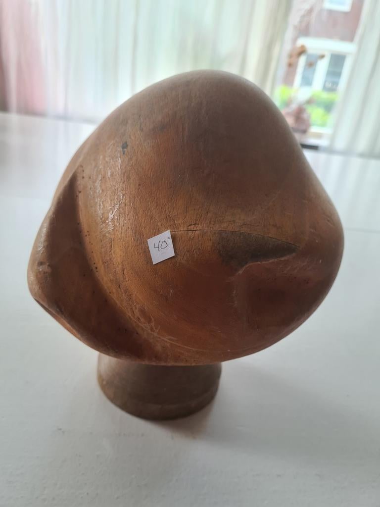 Vintage houten hoedenmal - perfect voor hoedenmakers, Antiek en Kunst, Ophalen