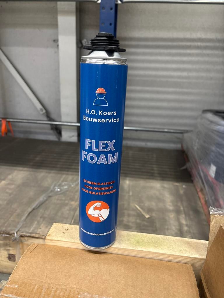 31 bussen H.O. Koers Bouwservice FLEX FOAM PUR schuim, Doe-het-zelf en Verbouw, Isolatie en Afdichting, Ophalen, Nieuw, Overige materialen