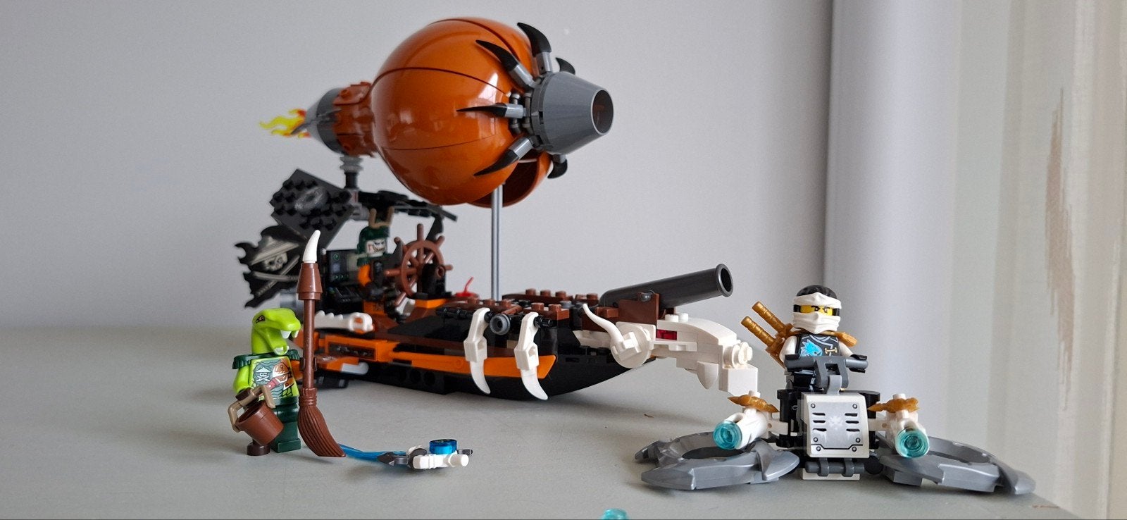 Lego Ninjago set 70603 Raid Zeppelin, Lego, Ophalen of Verzenden, Zo goed als nieuw, Compleet