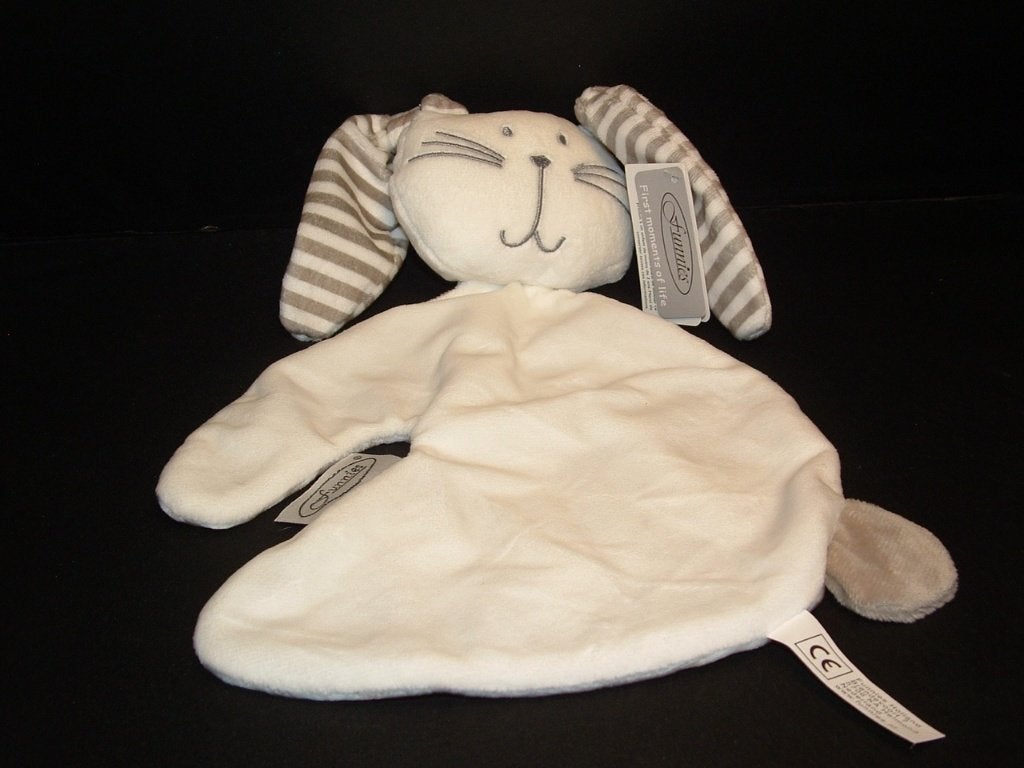 FUNNIES KONIJN KNUFFELDOEK MET HET LIJFJE VELOURS WIT, Ophalen of Verzenden, Nieuw, Overige typen
