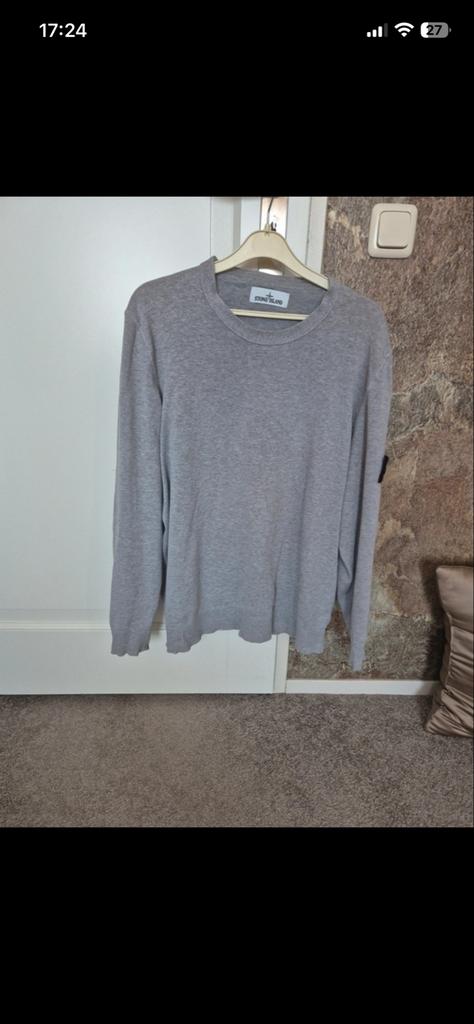 Stone Island trui XXXL - Fijn gebreide grijze trui, Kleding | Heren, Verzenden, Zo goed als nieuw, Overige maten, Grijs
