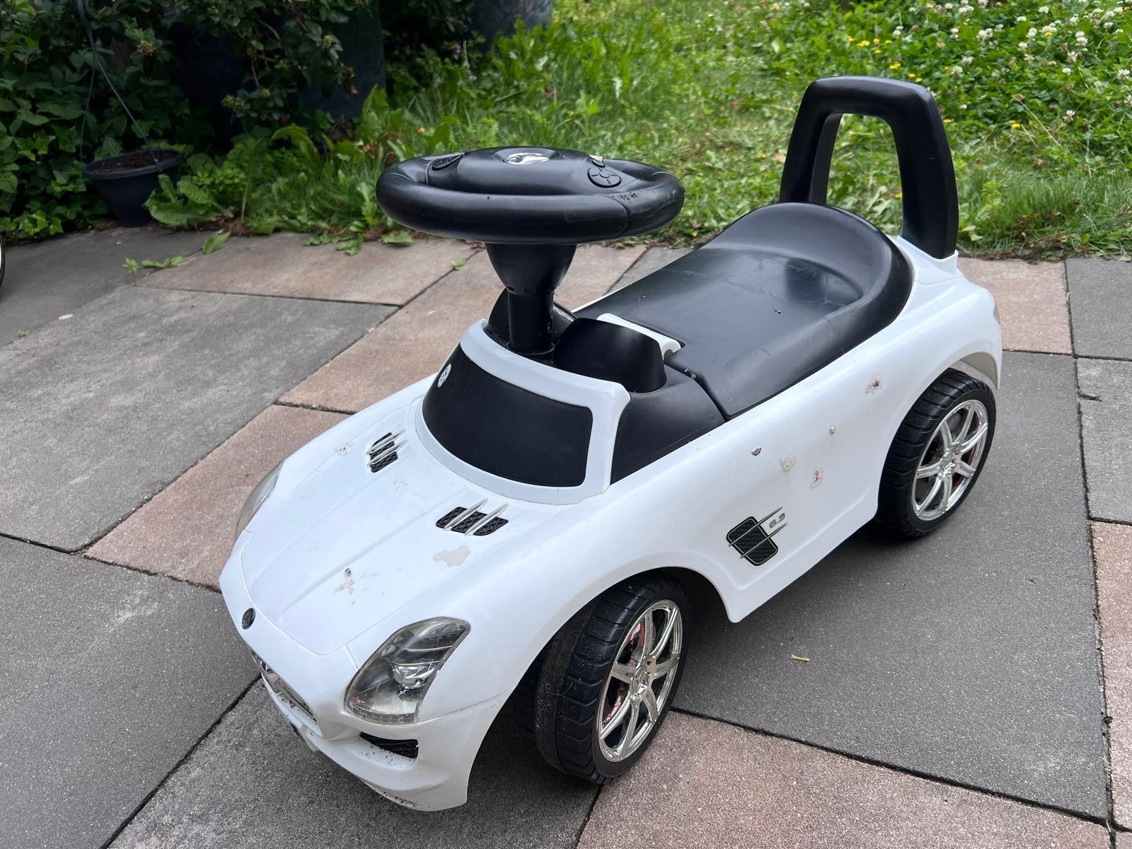 Witte loopauto voor kinderen met muziek, Ophalen, Gebruikt, Loopvoertuig