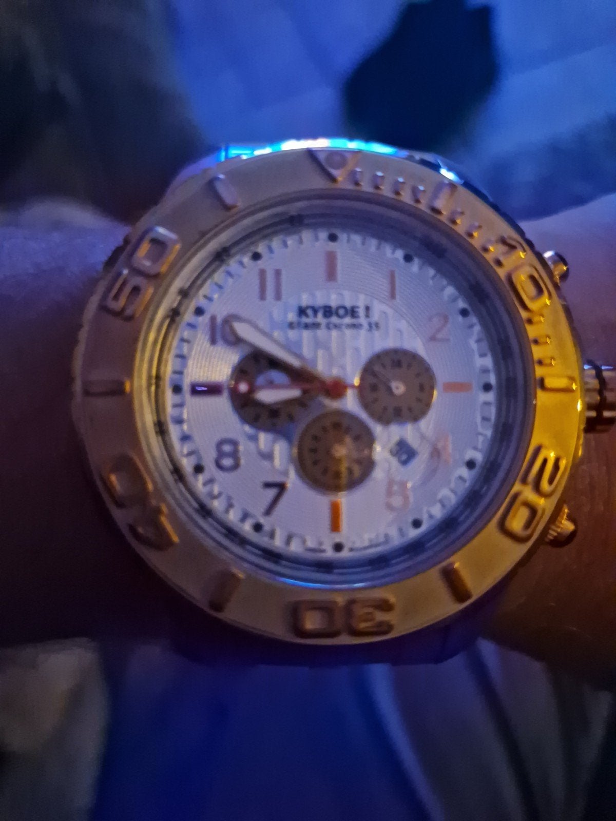 KYBOE! Giant 55 Heren Quartz Horloge, Overige merken, Staal, Staal, Polshorloge