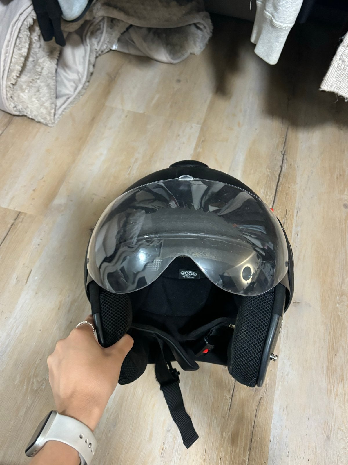 Roof Boxer V8 helm maat S - Mat Zwart, Systeemhelm, Heren, S, Tweedehands