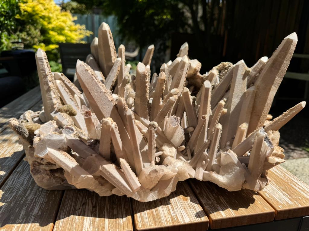 Kwarts cluster Inner Mongolia XXL, Ophalen