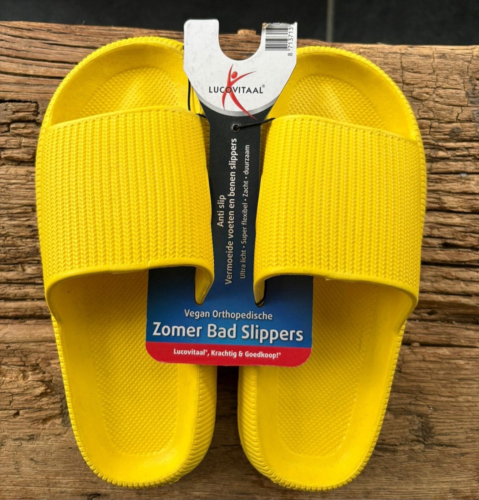 Lucovitaal Orthopedische zomer bad slippers Maat 35-36, Slippers, Geel, Nieuw, Ophalen of Verzenden