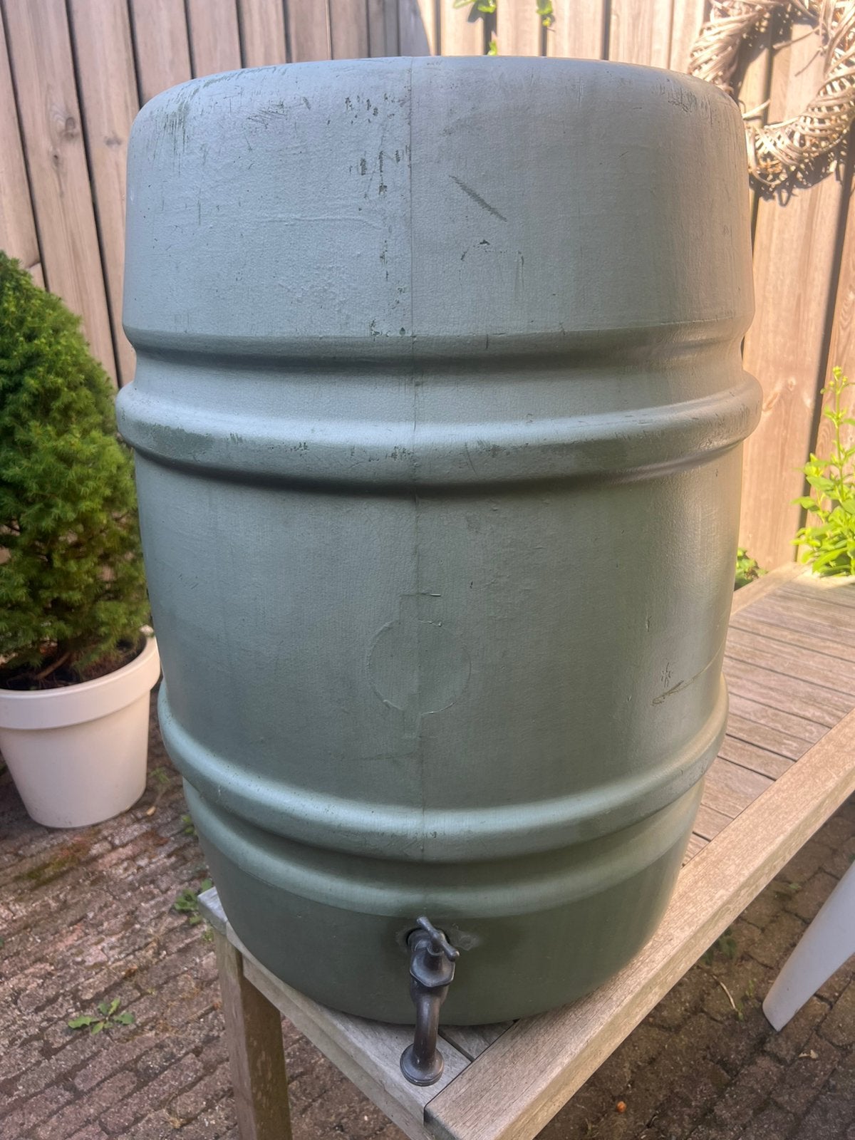 Regenton 78 x 54, Tuin en Terras, Regentonnen, 150 liter of meer, Ophalen, Gebruikt, Kunststof