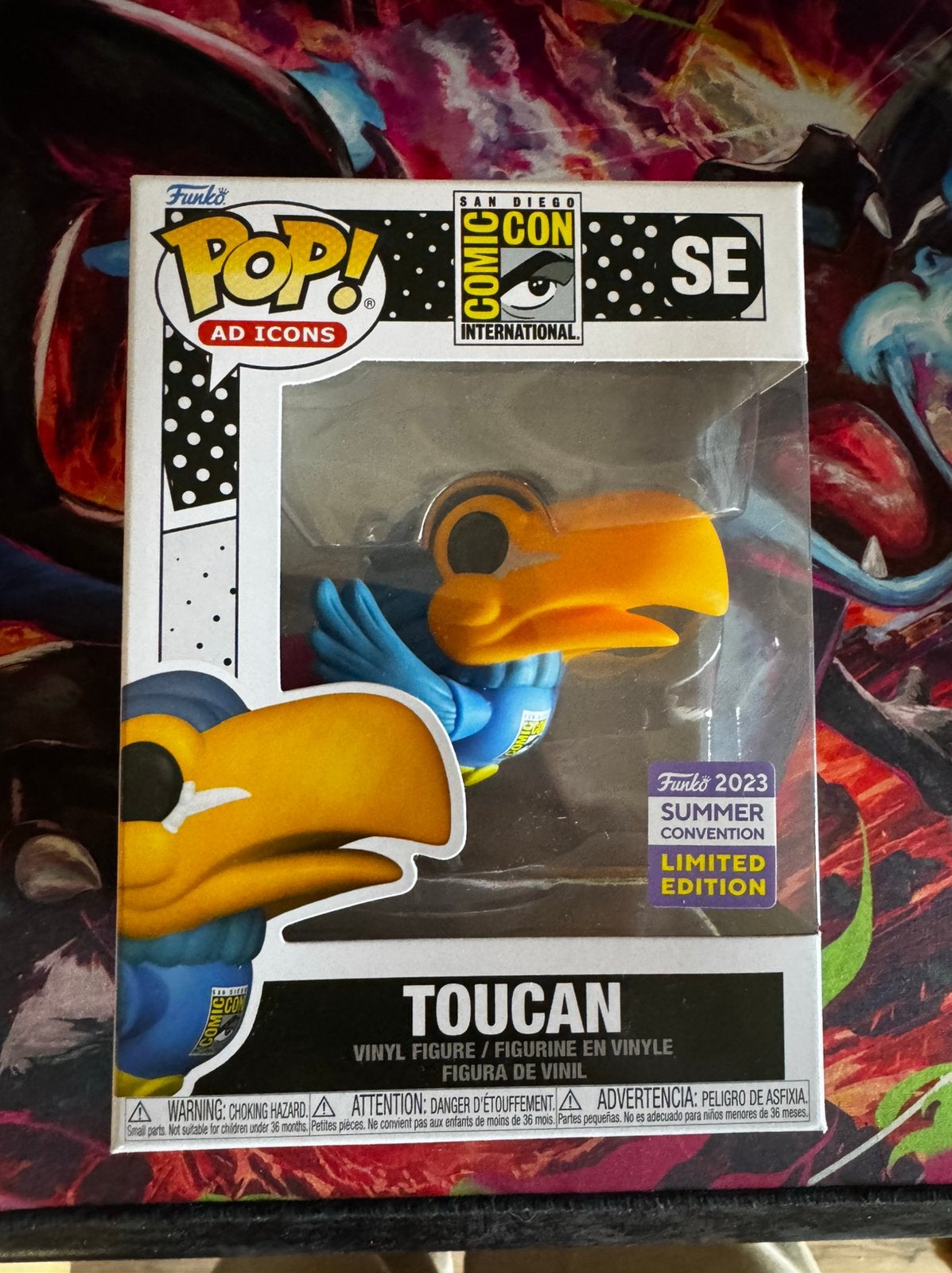 Funko Pop! Toucan Sam SDCC 2023 Summer Convention Limited Ed, Ophalen of Verzenden, Nieuw