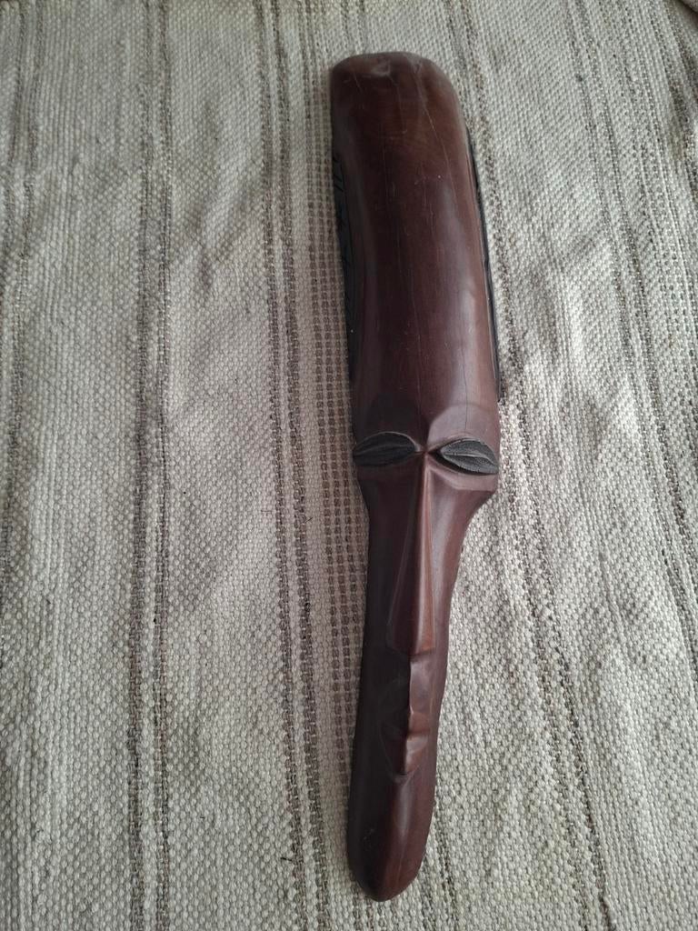 Set van 3 Afrikaanse houten maskers - Handgesneden, Ophalen of Verzenden
