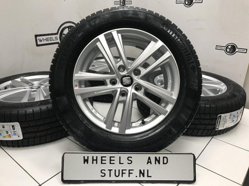 Seat Altea Leon Abrera velgen 16"inch winterbanden 5x112, Auto-onderdelen, Banden en Velgen, Banden en Velgen, 16 inch, Gebruikt