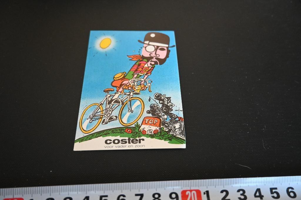 sticker COSTER voor vader en zoon  wielrennen Fiets, Ophalen, Zo goed als nieuw, Sticker