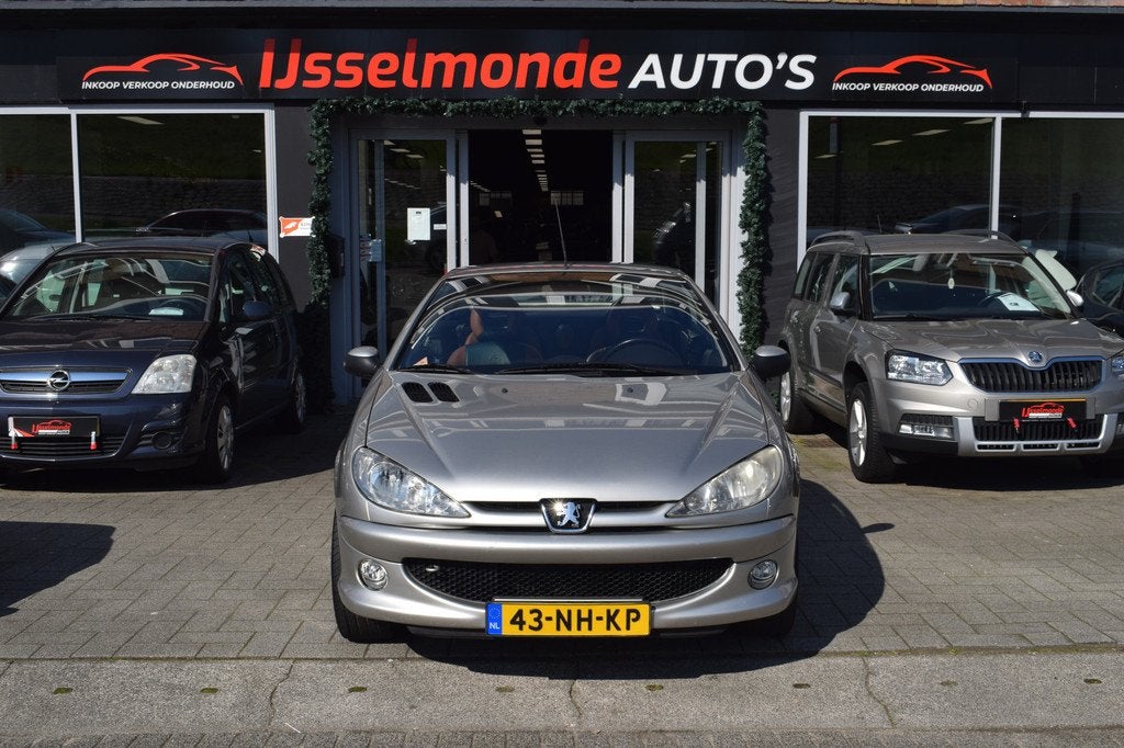 Peugeot 206 CC 1.6-16V Roland Garros Leer Airco Nwe APK, Auto's, Peugeot, Voorwielaandrijving, Gebruikt, 4 cilinders, Cabriolet