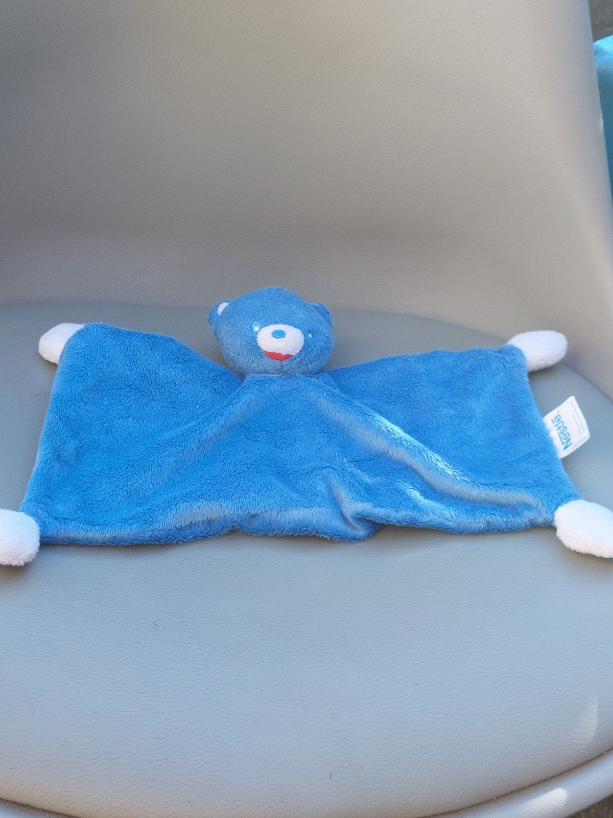 Blauw Nestlé Knuffeldoekje met Beerhoofdje, Ophalen of Verzenden, Nieuw