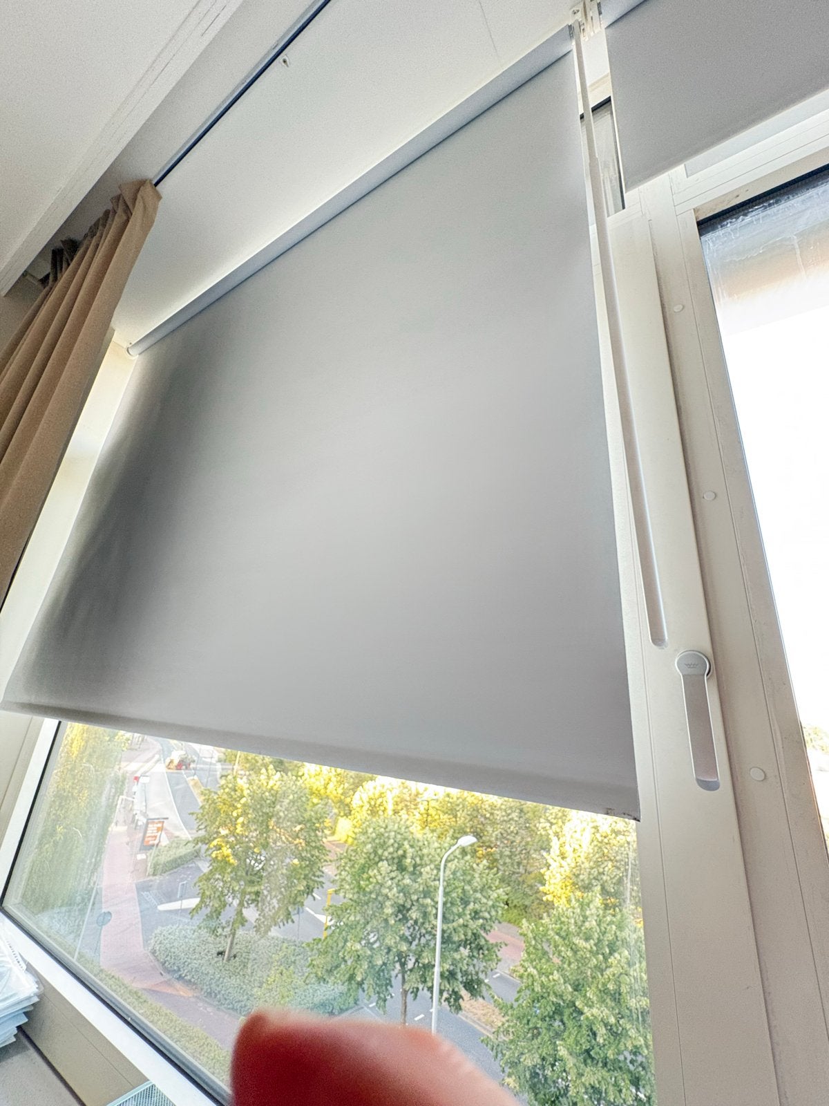 2x IKEA Fridans rolgordijn verduisterend wit 160x195 cm, Ophalen, 160 cm, Verduisterend, Wit