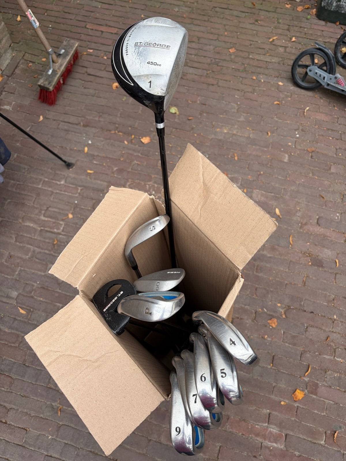 St. George Golfclub Set - Driver, IJzers (4-9, P, S), Ophalen, Gebruikt, Set, Overige merken