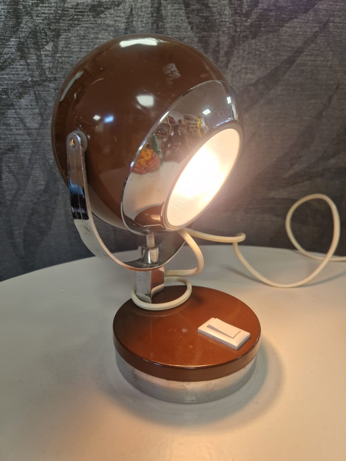 Vintage Eyeball  Tafellamp - Jaren '70 Design, Ophalen of Verzenden