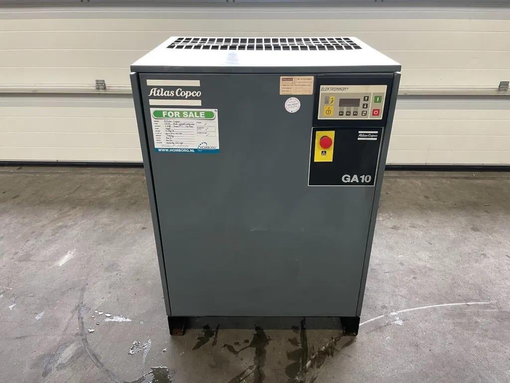 Atlas-Copco GA10 - 11 kW elektrische schroefcompressor, Ophalen of Verzenden