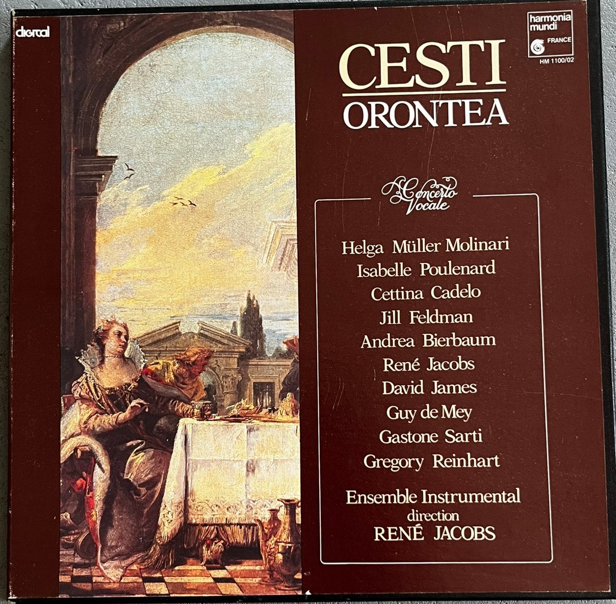 lp box klassiek elpee vinyl Cesti Orontea Rene Jacobs, Ophalen, Overige typen, Zo goed als nieuw, 12 inch