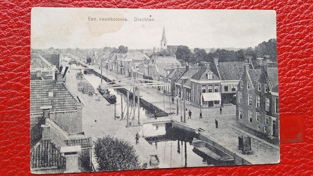 Ansichtkaart Drachten 1918, Ophalen of Verzenden, Voor 1940, Gebruikt